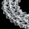Transparent Electroplate Glass Beads Strands EGLA-A039-T4mm-A13-3