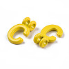 Spray Painted Alloy  2-Loop Link Pendants X-PALLOY-T075-48C-RS-3