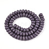 Opaque Spray Painted Glass Beads GLAA-ZX008-8mm-18S-2