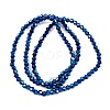 Transparent Electroplate Glass Beads Strands EGLA-A039-T2mm-UA03-2