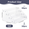 4-layer Acrylic Nail Polish Bottle Organizer Display Riser Stands ODIS-WH0108-015-2