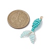 3Pcs 3 Colors Seed Beads Beaded Pendants PALLOY-MZ00222-2