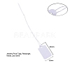 White Rectangle Jewelry Price Tags X1-TOOL-C003-02-3