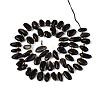 Natural Silver Sheen Obsidian Beads Strands G-Z091-A38-2
