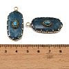 Dyed Natural White Jade & Synthetic Turquoise Carved Pendants GG-CBA5963-02F-3
