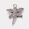 Long-Lasting Plated Brass Micro Pave Cubic Zirconia Charms ZIRC-L072-63P-1