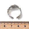 304 Stainless Steel Open Cuff Rings for Women RJEW-K313-15P-5