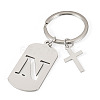 1Pc Stainless Steel Keychains KEYC-TADJ0001-08N-1