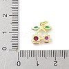Brass Micro Pave Cubic Zirconia Pendants KK-Z101-06G-03-3