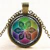 Glass Alloy Pendant Necklaces NJEW-N0051-024G-01-1
