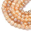 Natural Cultured Freshwater Pearl Beads Strands PEAR-L034-09B-4