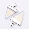 Triangle Shaped Opalite Pendants G-F0135-01P-2