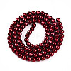 Baking Paint Pearlized Glass Pearl Bead Strands HY-N002-4mm-A13-3