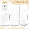 Transparent PVC Single Rose Flower Packaging Boxes ABAG-WH0045-32B-2