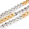 Two Tone 304 Stainless Steel Curb Chains CHS-B001-13-1
