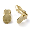 Brass Clip-on Earring Findings KK-O131-05G-2