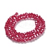 Electroplate Opaque Glass Beads Strands EGLA-A035-P4mm-A16-2