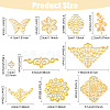 72Pcs 9 Styles Iron and 201 Stainless Steel Links FIND-YW0008-99-3