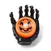 Halloween Resin Skeleton Hand LED Light Figurines Ornament AJEW-Z036-02B-1