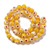 Handmade Millefiori Lampwork Beads Strands LAMP-G164-05E-2