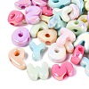 Luminous UV Plating Opaque Acrylic Beads OACR-Q204-23-2