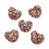 Sparkling Acrylic Heart Beads with Rhinestone Embellishment LS-OACR-NH0001-02A-01-1