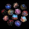 Two Tone Luminous Transparent Resin Beads RE-CBAC4C7-20-3
