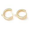 Brass Micro Pave Clear Cubic Zirconia Stud Earring Findings ZIRC-L097-024G-3