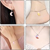 100Pcs 5 Colors Glass Pendants GLAA-CJ0001-64-9