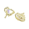 Rack Plating Alloy Glass Pendants FIND-Z054-03G-2