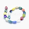 Electroplated Glass Beads Strands EGLA-J105-M01-2