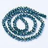 Electroplate Glass Beads Strands EGLA-A034-P8mm-B10-2