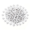 White Opaque Acrylic Beads PACR-YW0001-04B-1