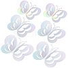 3Set 3D Butterfly PVC Mirrors Wall Stickers DIY-CN0001-85B-1