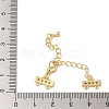 Brass Micro Pave Cubic Zirconia Chain Extender X-KK-L216-004C-G-3