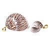 Brass & Natural Spiral Shell Pendants SHEL-Q029-27KCG-2