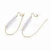Brass Hoop Earring X-EJEW-T011-001-NF-3