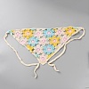 Cotton Knitted Triangle Headscarf AJEW-WH20001-82C-1