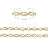 Brass Textured Oval Link Chains CHC-P010-06G-2