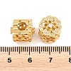 Brass Micro Pave Clear Cubic Zirconia European Beads ZIRC-F148-10G-3