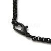 Bat Pendant Necklaces NJEW-C044-01EB-3