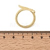 Brass Cuff Open Rings for Women RJEW-K264-12G-5