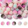 50Pcs 5 Colors Imitation Pearl Acrylic Beads OACR-FS0001-62A-1