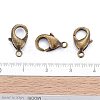 Brass Lobster Claw Clasps KK-903-AB-NF-4