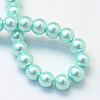 Baking Paint Pearlized Glass Pearl Round Bead Strands HY-Q003-6mm-45-4