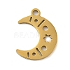 304 Stainless Steel Pendants STAS-S123-03G-04-1