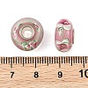 Lampwork & Brass Core European Beads LAMP-P019-01P-29-3