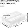 Acrylic Name Card Holder TACR-WH0001-09-2