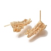 Brass Stud Earring Findings KK-U038-03G-2