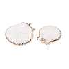 Natural Scallop Shell Pendants SSHEL-N038-14-2